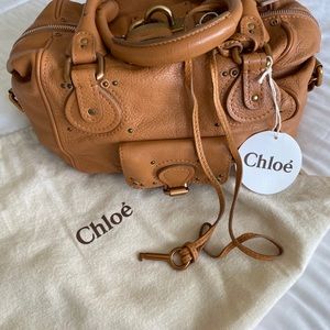 Chloe Paddington Leather Padlock Satchel